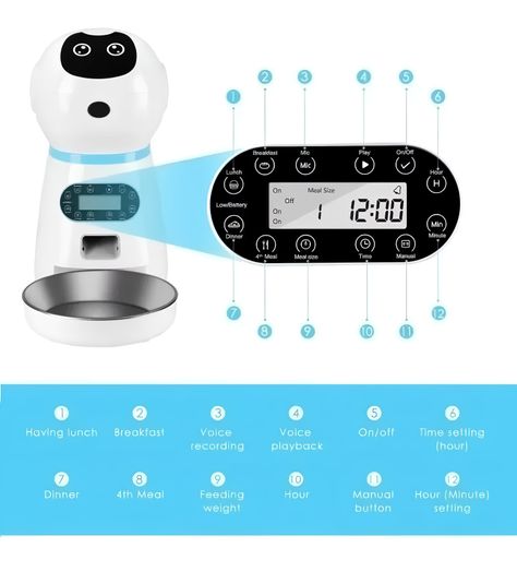 Robot Alimentador Automático Para Mascotas-1