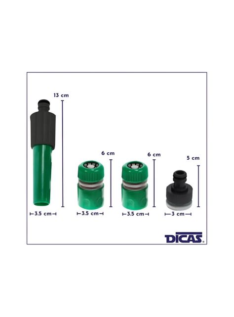 Manguera Jardín Reforzada 1/2 Pulgada 30 Mts Mas Accesorios-2