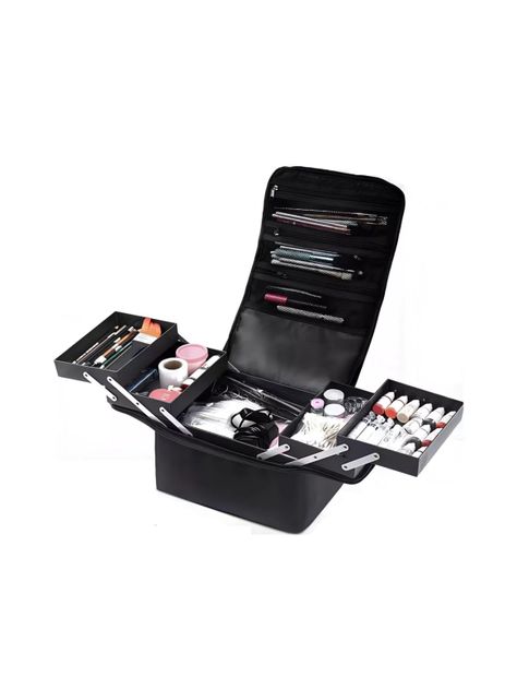 Maleta Tela Portátil Para Maquillaje Manicure Cosmetología-0