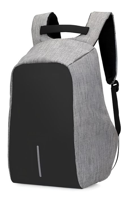 Mochila Antirrobo Seguridad Notebook Gris-0