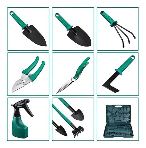 Kit Herramientas Jardinería Rastrillo Tijera Podar-1