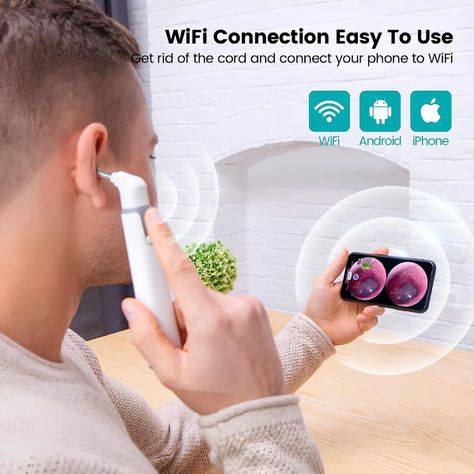Otoscopio Inalámbrico Wifi Con Cámara De Oído -1