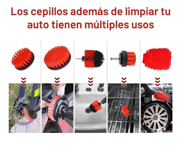 Limpieza De Auto Kit 18 Piezas Interior Y Exterior-1