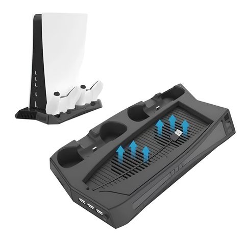Base De Carga Dualsense Ps5 Con Ventilador Soporte-0