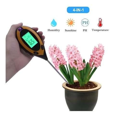 Medidor De Plantas 4 En 1 Suelo Ph Humedad-1