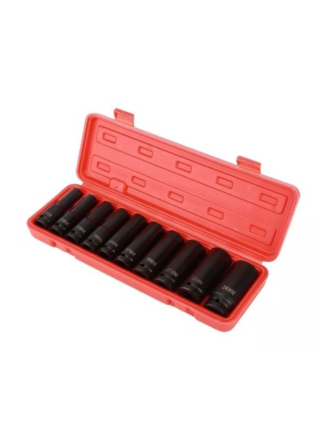 Juego Set Dados De Impacto 1/2, 10 Piezas De 10 A 24 Mm-4