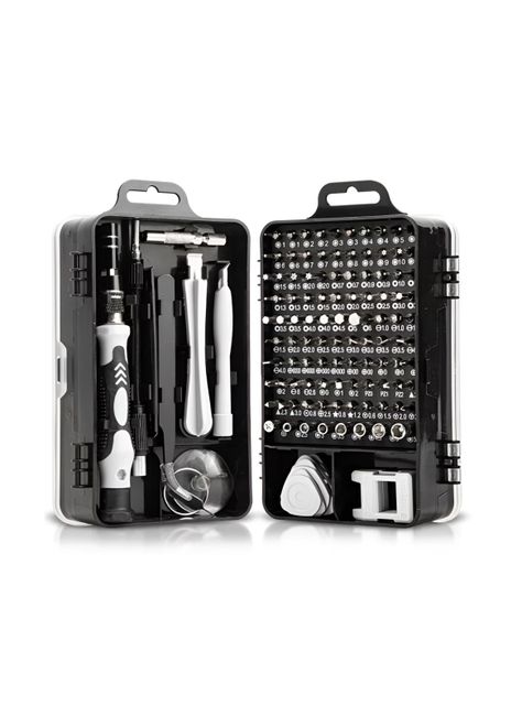 Set Kit Juego Destornillador Precisión Magnéticos 115 En 1-0