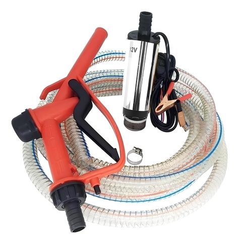 Kit Bomba Trasvasije Diesel Parafina 12v Manguera -0