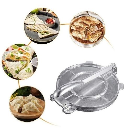 Prensa Para Tortillas 8 PuLG 20cm Cocina Acero Inoxidable-0