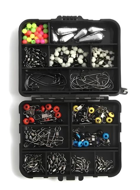 177 Unids Kit De Accesorios De Pesca Con Caja -0