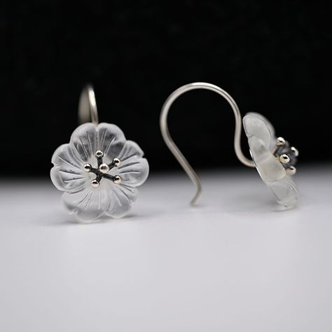 Pendientes de plata y Crystal de cuarzo-1