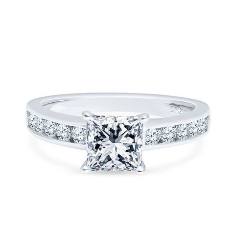 ANILLO MOISSANITAS VVS1 CORTE PRINCESS-0