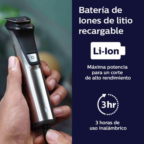 Multigroom Philips Mg7736/15 Serie 7000 Barba Cuerpo Cabello-3