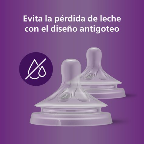 Tetinas Natural Response Philips Avent SCY962/02 0m+ Flujo 2-5
