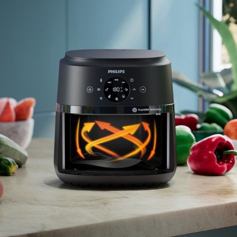 Freidora de aire táctil Philips NA220/00 4.2L con Rapid Air-4