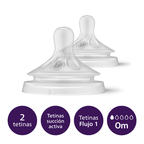 Tetinas Natural Response Philips Avent SCY961/02 0m Flujo 1-2