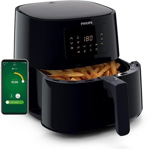 Freidora de Aire XL Philips Conectada HD9280/90 6L Negro-2