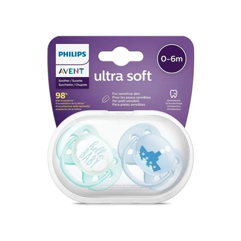 Chupete Ultra Soft Philips Avent Scf222/01 0-6m-1