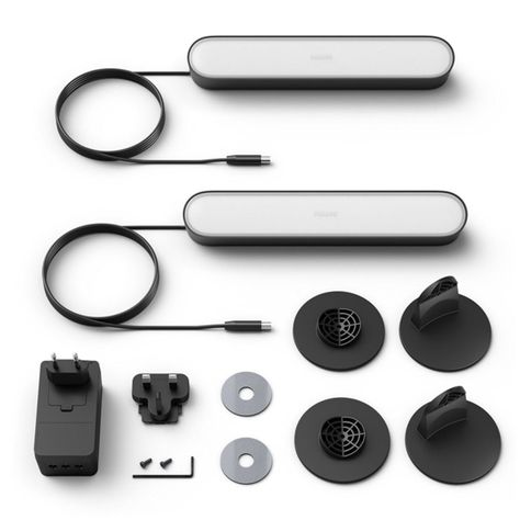 Philips Hue Play Kit Base 2 Barras + Fuente Alimentacion-1