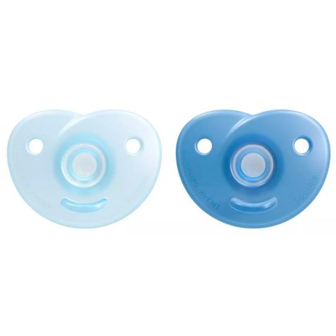 Chupete Soothie 0-3m, x 2, Azul y Azul claro Avent SCF099/21-2