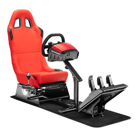 Simulador Gamer Rojo Volante Thrustmaster Fanatec Logitech-1