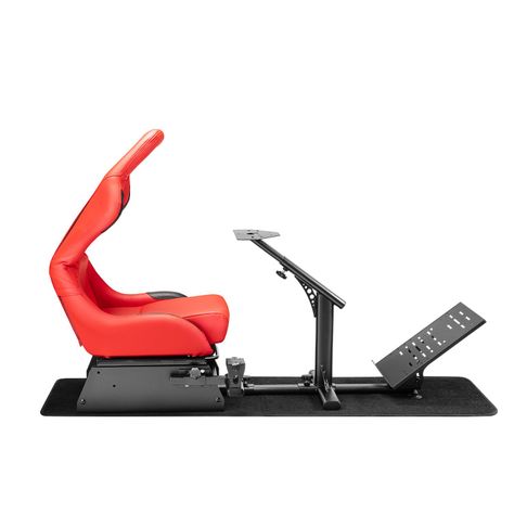 Simulador Gamer Rojo Volante Thrustmaster Fanatec Logitech-4