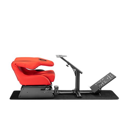 Simulador Gamer Rojo Volante Thrustmaster Fanatec Logitech-5