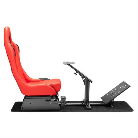 Simulador Gamer Rojo Volante Thrustmaster Fanatec Logitech-3