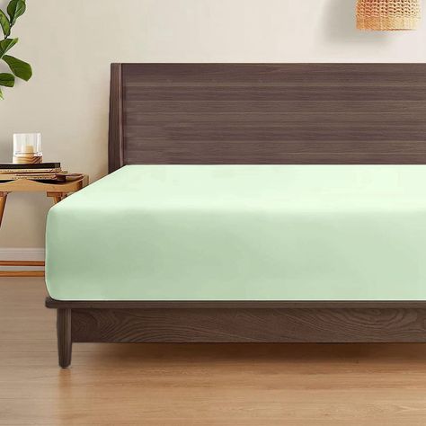 Sabanas Bajera Soft Ajustable 1800 Cama 2 Plazas Menta-1