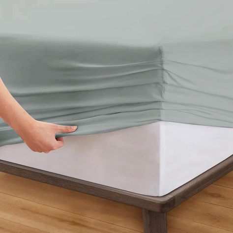 Sabanas Bajera Soft Ajustable 1800 Cama King Gris-2