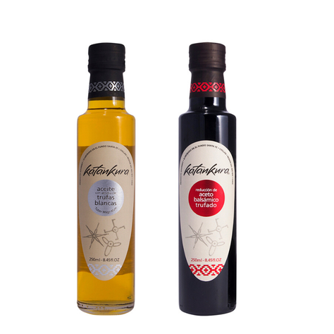 1 Aceite con Aroma Trufa Blanca 250 ml + 1 Aceto Balsámico Trufado 250 ml-0
