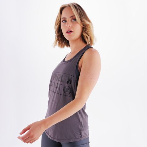 Polera Deportiva Bondi Gris Oscuro No Publik-1