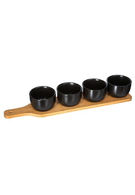 SET TABLA + 4 POSILLOS APERITIVO BLACK ED.-0