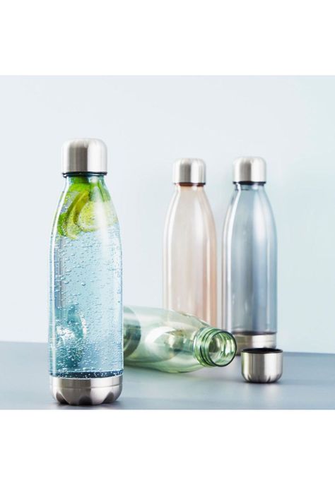 Botella de Agua 0.6 L de Plástico Rosada-1