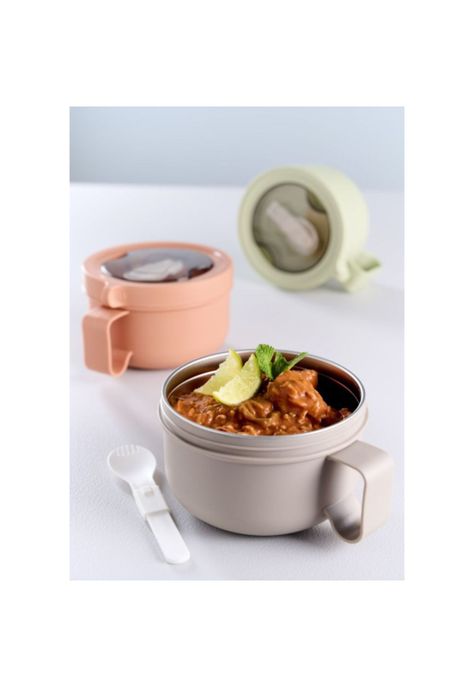 CONTENEDOR DE COMIDA CON CUCHARA ROSADO-2