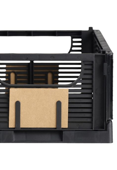 SET DE 2 CAJAS DE ALMACENAMIENTO PLEGABLE 25X16.5X10CM NEGRAS-2