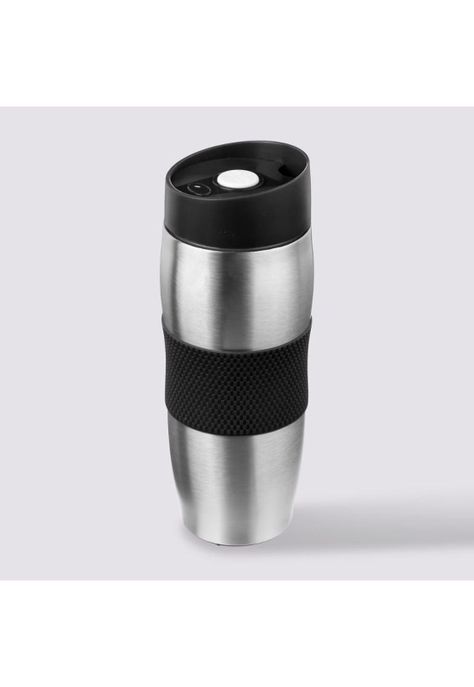 MUG DE CAFÉ 350 ML NEGRO - ACERO INOXIDABLE-0