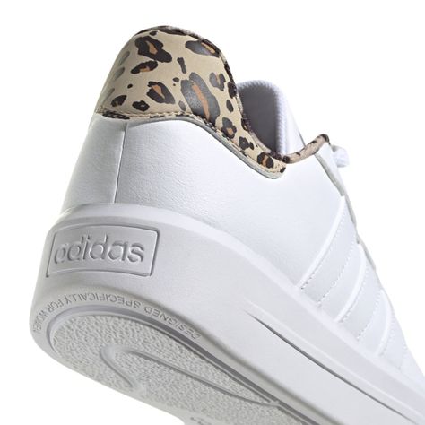 Zapatilla Urbana Court Platform Adidas Mujer Blanco-7