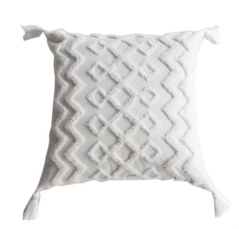 Cojin bohemio en tono beige cbh28 -0