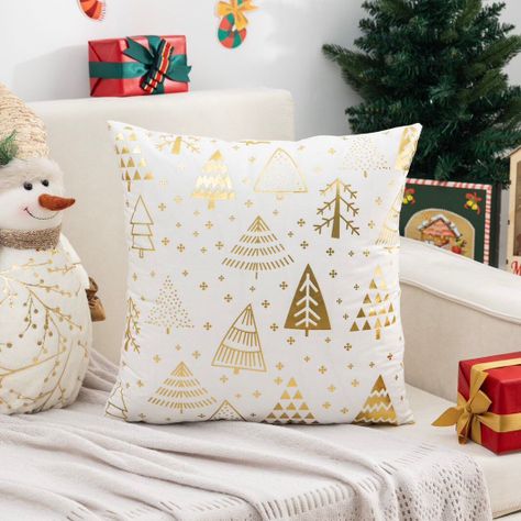 Cojín navideño con diseño estampado - D01-0