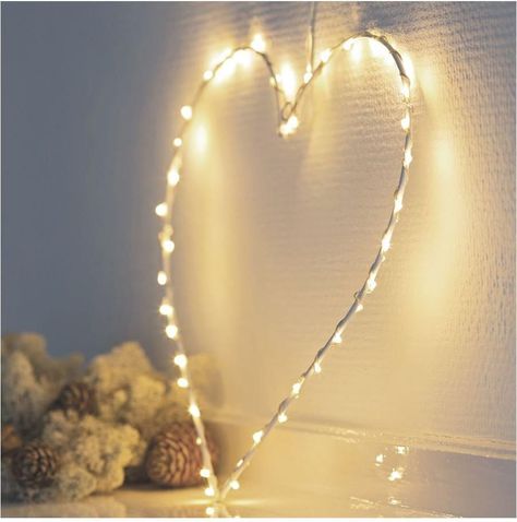 Cadena de luces hadas - corazón -0