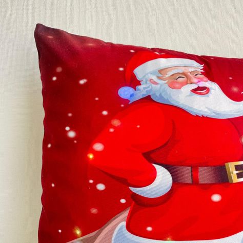 Pack de 2 fundas de cojines navideños con luces led - 11-1