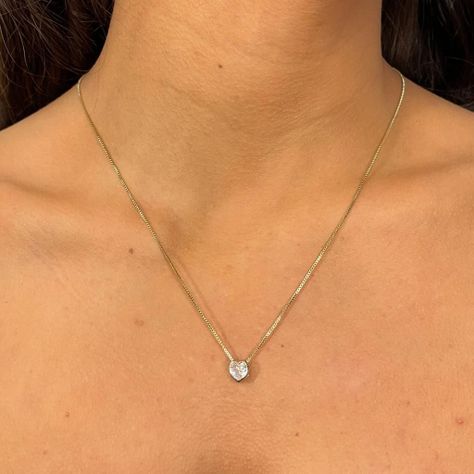 COLLAR CUORE BAÑO EN ORO-1