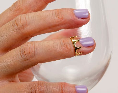 ANILLO MIDI CORONA BAÑO EN ORO-1