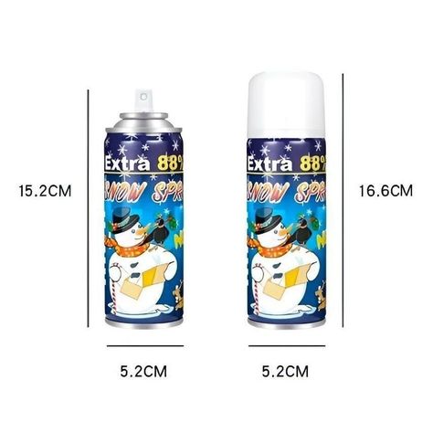 Set de 5 Spray De Nieve Artificial Lanza Espuma-3