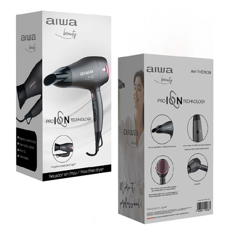 Secador De Pelo Aiwa AW-THD1839 Sin Frizz-6