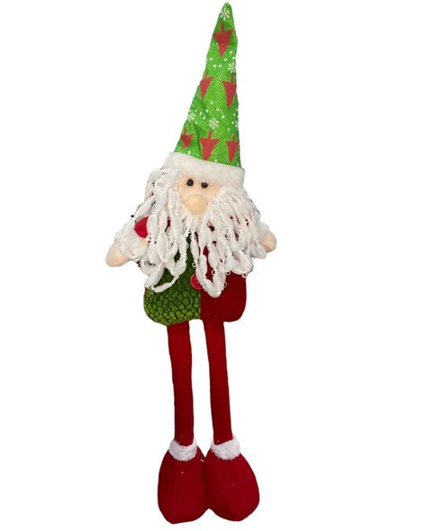 Pack 3 Muñecos Monos Patas Largas Navidad Decoración 50cm-2