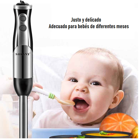 Batidora Manual De Inmersión 8 En 1 Procesador Eléctrico De Alimentos-4