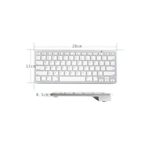 Teclado Bluetooth Weibo Español Ultradelgado-2