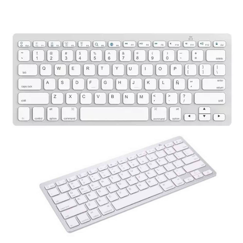 Teclado Bluetooth Weibo Español Ultradelgado-4